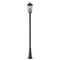 Z-Lite Gannon 3 Light Outdoor Post Mounted Fixture, 10in. W x 120.75in. H, Black 5008PHBR-5011P-BK - alternate 5